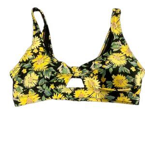 Old Navy Sunflower Print Swimsuit Bikini Top Size M